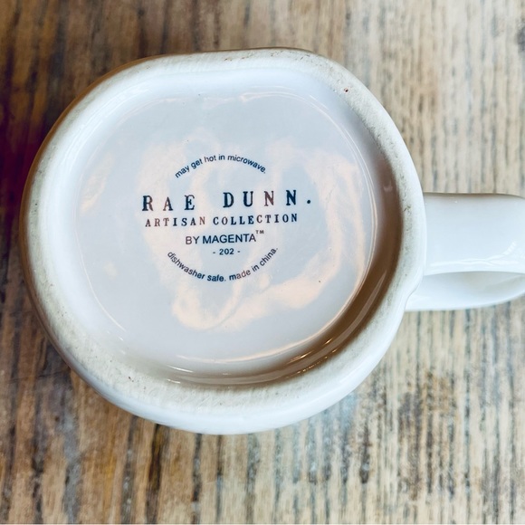 RAE DUNN “ WINK WINK “ WHITE COFFEE / TEA MUG w/ RED INSIDE & LETTERING - Picture 6 of 6